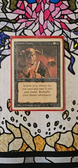 Demonic Tutor Revised Edition Regular *DAMAGED(U)* - Image 1