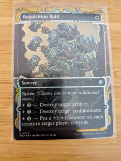 MTG Requisition Raid (FOIL Showcase) 0010 Secrets of Strixhaven M/NM Free UK P&P - Image 1