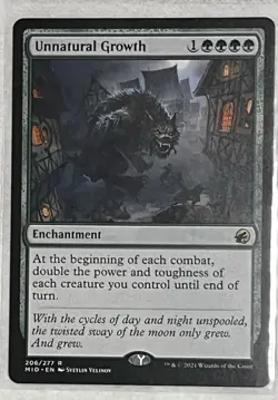 MTG Unnatural Growth Innistrad MH Rare NM/Mint - Image 1