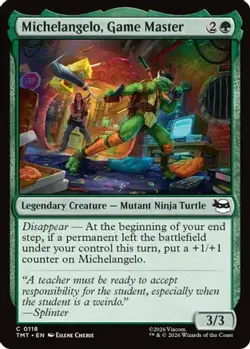 Michelangelo, Game Master 0118 TMNT Magic: The Gathering Foil NM - Image 1