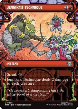 Jennika's Technique (Showcase) 0236 Teenage Mutant Ninja Turtles MTG Foil NM - Image 1