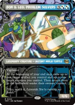 Don & Leo, Problem Solvers Showcase 242 Teenage Mutant Ninja Turtles MTG Foil NM - Image 1