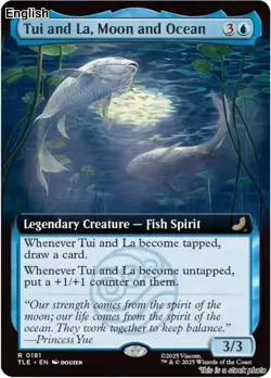 Tui and La, Moon and Ocean (Extended Art) EN [TLE - 181] - NM TCG MTG - Image 1