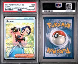 Perrin SIR #220 PSA 8 NM-MT 2024 Pokemon Twilight Masquerade German - Image 1
