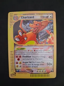 🔥 Charizard / Glurak Crystal Type Skyridge 146/144 🔥 Pokemon NM Proxy - Image 1