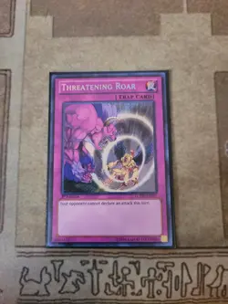 YUGIOH THREATENING ROAR LCYW-EN297 SECRET 1ST ED NM - Image 1