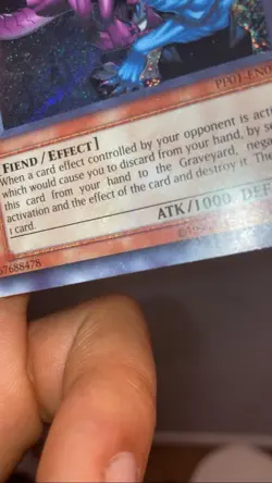 YuGioh Gemini Imps Secret Rare MISCUT (Unlimited) PP01-EN005 FULL HOLO BLEED - Image 3