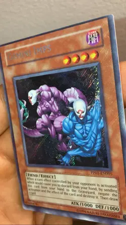 YuGioh Gemini Imps Secret Rare MISCUT (Unlimited) PP01-EN005 FULL HOLO BLEED - Image 4