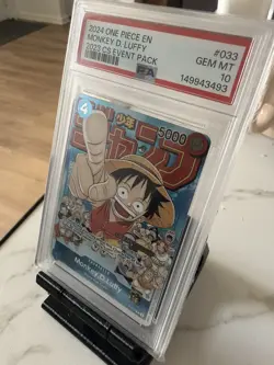 2024 ONE PIECE CHAMP 2023 EVENT PACK #033 MONKEY D. LUFFY PSA 10 - Image 3