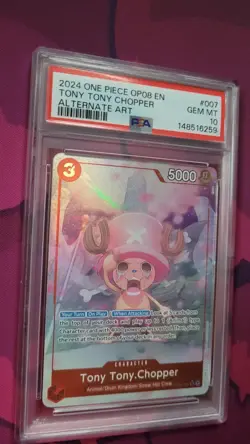 Tony Tony Chopper Alt Art OP08-007 2024 One Piece PSA 10 - Image 1