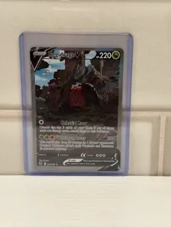 Pokemon TCG Regidrago v Ultra Rare Holo Silver Tempest Card 184/195 - Image 1