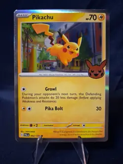 Pokemon Card PIKACHU 062/193 Trick or Trade 2023 with Halloween Stamp Holo - Image 1
