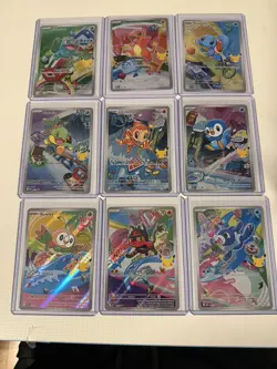 Pokemon 2026 First Partner Illustration Collection Series 1 Promo Set (9 Cards) - Image 1