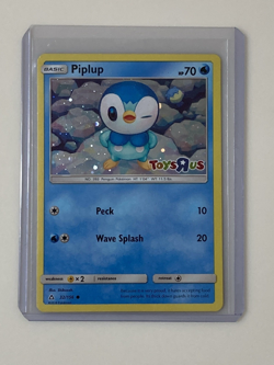 Pokemon Piplup Foil Card #32/156 Toys R Us 2018 Promo Not Played - Curve/Bow - Image 1