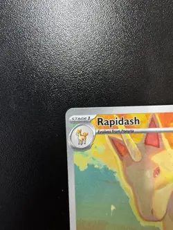 Pokemon TCG Rapidash Destined Rivals Illustration Rare Card 189/182 - Image 3