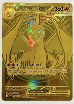 Mega Charizard Y EX - Gold Secret Rare - Pokemon Card 294/217 - Image 2