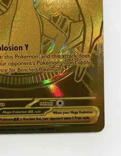 Mega Charizard Y EX - Gold Secret Rare - Pokemon Card 294/217 - Image 5