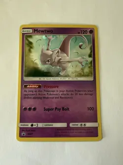 Pokemon TCG Mewtwo SM77 Black Star Promo Holo Card 2017 - Image 2
