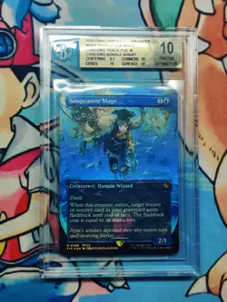 Snapcaster Mage Borderless Chocobo Track Foil MTG Final Fantasy BGS 10 - Image 1