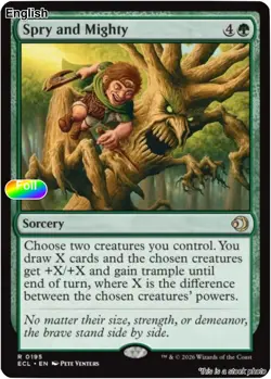 Spry and Mighty EN [ECL - 195] - NM [Foil] TCG MTG - Image 1