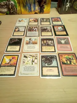 magic the gathering lot of 16 vintage cards (1994)unplayed - Image 1