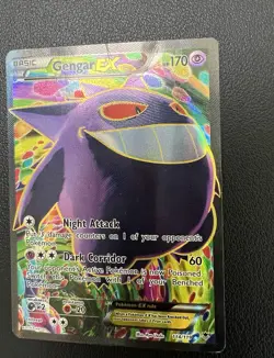 Gengar EX (114 Full Art) 114/119 XY Phantom Forces Holo SR Pokemon Card Rare - Image 3