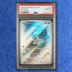 Pokemon Cards PSA 10 Squirtle #170 AR Pokemon 151 sv2a 2023 GEM MINT Japanese - Image 1