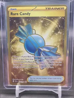 Pokemon Card Rare Candy 256/198 Scarlet & Violet Base Set Gold Hyper Rare NM - Image 1