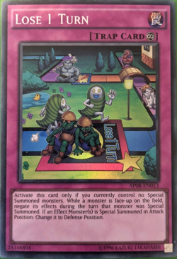 Lose 1 Turn - Super Rare AP08-EN013 YuGiOh TCG Card - Image 1