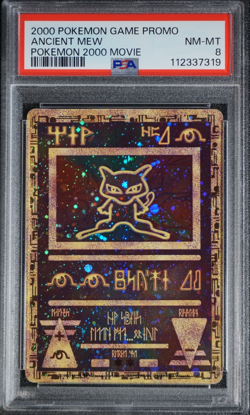 2000 Pokemon Ancient Mew PSA 8 NM-MT Pokemon Movie Game Promo Double Holo Card - Image 1