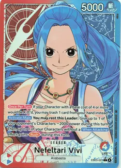 ONE PIECE Nefeltari Vivi Alt Art #EB03-001 Extra Booster Heroines Edition NM - Image 1