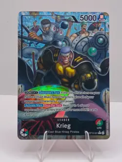 Krieg (Alternate Art) OP15-001 Leader Adventure on Kami's Island One Piece NM - Image 1