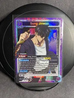 🔥Sung Jinwoo Foil SR UE17BT/SLG-1-021 - Union Arena - Solo Leveling🔥 - Image 1