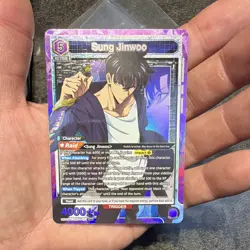 Bandai Union Arena Solo Leveling Sung Jinwoo SR Holo Character UE17BT/SLG-1-021 - Image 3