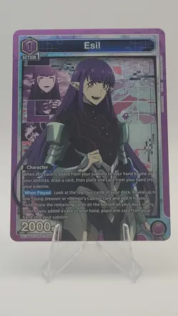 Union Arena UE17BT: SOLO LEVELING Esil UE17BT/SLG-1-008 Super Rare SR - Image 1