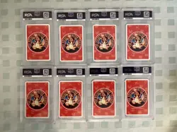 1996 POKEMON RED VERSION PLAYING CARDS PSA 5/6 Clefable,Moltres,Raichu x8 cards - Image 2