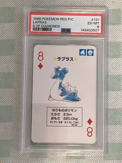 1996 POKEMON RED VERSION PLAYING CARDS PSA 5/6 Clefable,Moltres,Raichu x8 cards - Image 3