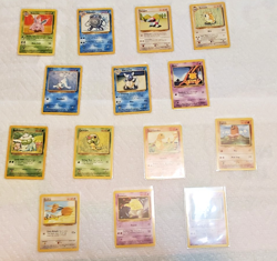 Pokemon: COMPLETE Base Set Unlimited (LP) 70-card set UNCOMMON/COMMON, non-holo - Image 3