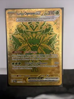 Pokemon Card Teal Mask Ogerpon ex 177/131 Prismatic Evolutions Near Mint - Image 1