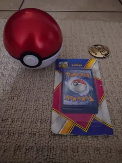 Sealed MJ Holdings Mystery Pokemon Card Pack + Pokeball Tin + Pokemon TCG coin - Image 1
