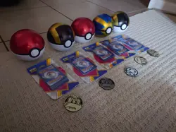 Sealed MJ Holdings Mystery Pokemon Card Pack + Pokeball Tin + Pokemon TCG coin - Image 2