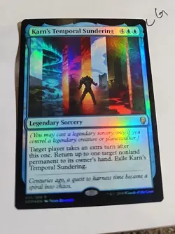 Karn's Temporal Sundering Foil 055/269 Dominaria Magic Card MTG LP - Image 1