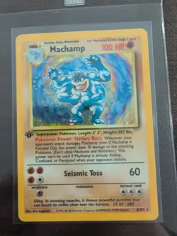 MACHAMP POKEMON Card 1st Edition 1999 - Image 1