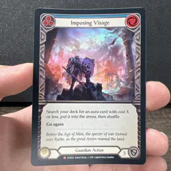 Imposing Visage Everfest 1st Edition Rainbow Foil EVR022 Flesh and Blood Card - Image 1