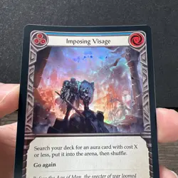 Imposing Visage Everfest 1st Edition Rainbow Foil EVR022 Flesh and Blood Card - Image 2