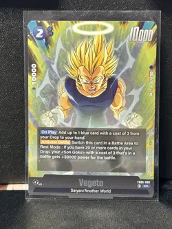 Dragon Ball Super Card Game Fusion World Vegeta FB05-038 SR New Adventure Foil - Image 1