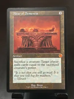 MTG English Altar of Dementia NM Foil The Brothers' War: Retro Frame Artifacts - Image 1