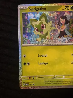 Sprigatito 191 Sv: Scarlet & Violet Promo Cards Holo HORIZONS THE SERIES - Image 3