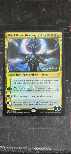 MtG Nicol Bolas, Dragon-God Foil Prerelease Promo - Image 1