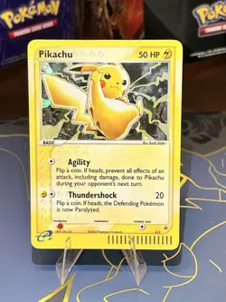 Pokemon Pikachu TCG Black Star Promo 012 E-Reader Holo Card 2003 - Image 1